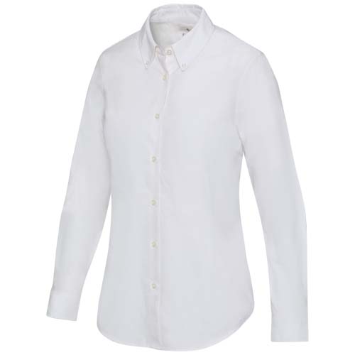 Sphene 165 g/m² Oxford Bluse - weiss / XS