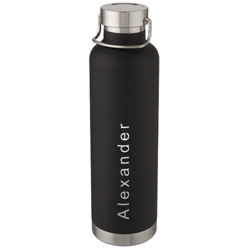 Thor 1 l Kupfer-Vakuum Isoliersportflasche - schwarz