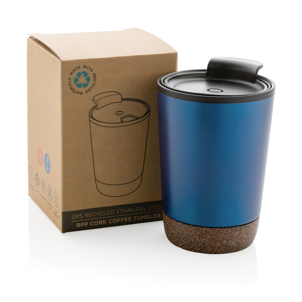 RCS recycelter Edelstahl-Kaffeebecher mit Kork