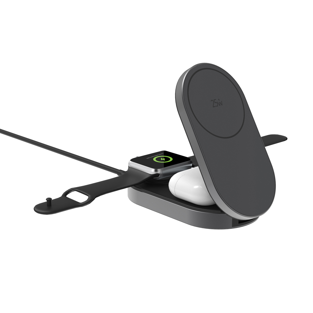 Quantum Ultra-Fast 3-in-1 25W faltbarer Wireless Charger