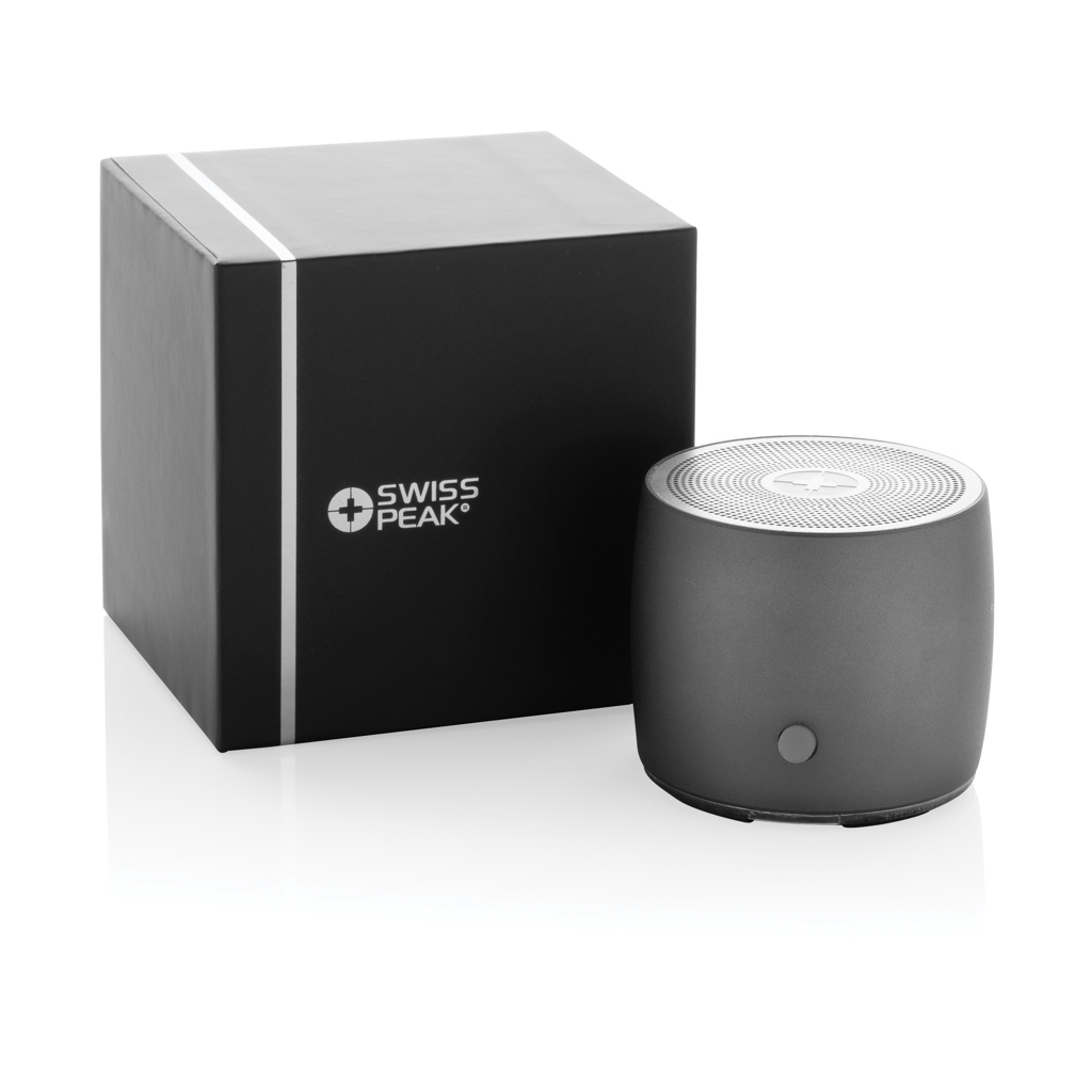 Swiss Peak 3W Basslautsprecher aus RCS recyceltem Aluminium