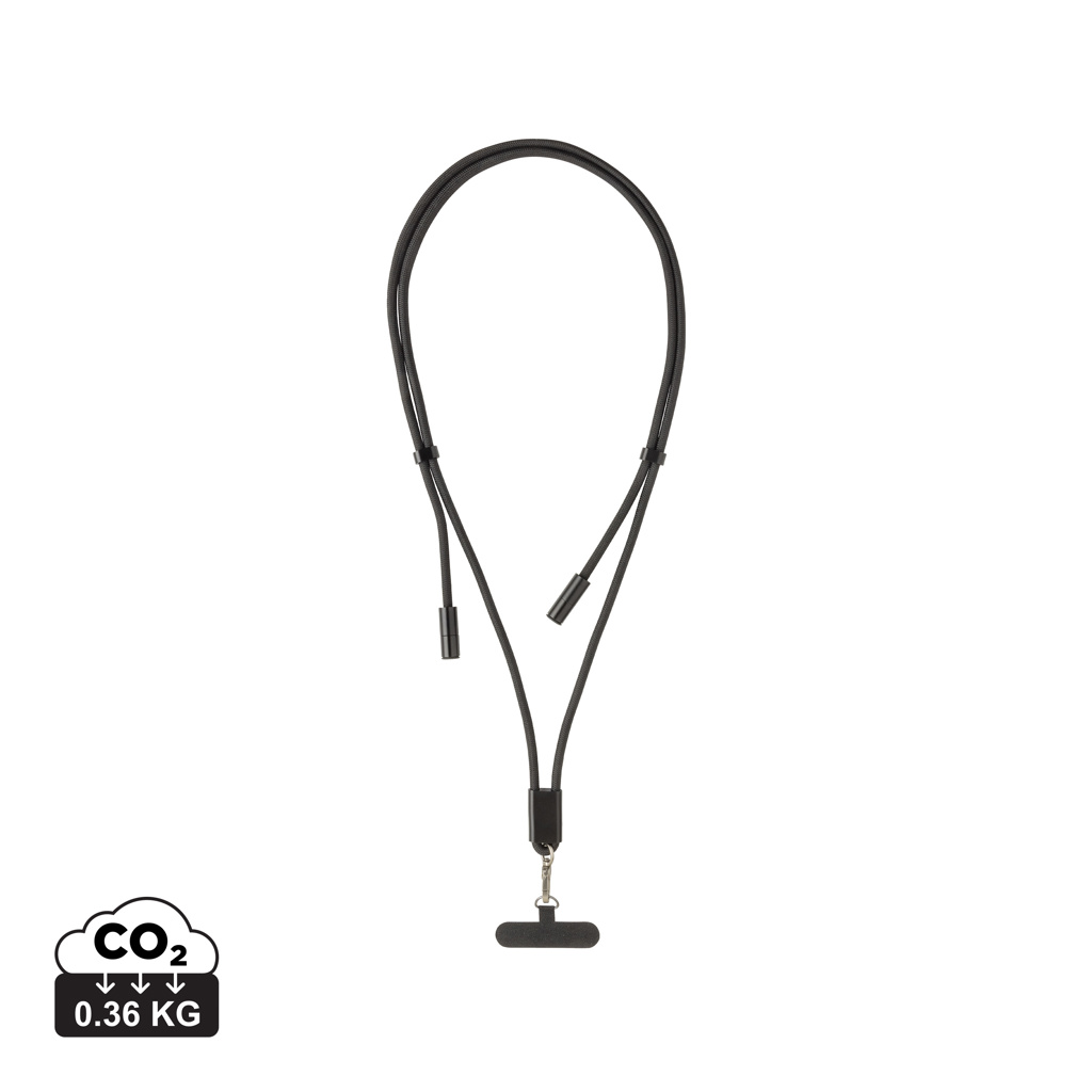 LoopAmp verstellbares 160cm 60W Telefonkabel aus RCS rPET