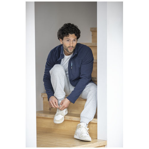Amber GRS recycelte Fleecejacke für Herren - weiss / XS