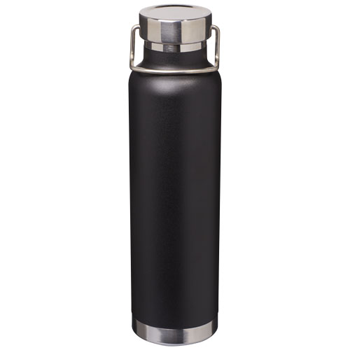 Thor 650 ml Kupfer-Vakuum Isoliersportflasche - schwarz