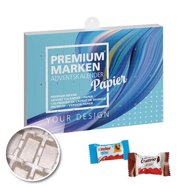 Premium Marken-Adventskalender PAPIER Kinder Mix