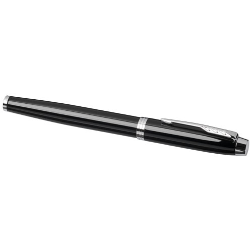 Parker IM Füllfederhalter (blaue Mine) - schwarz / chrom
