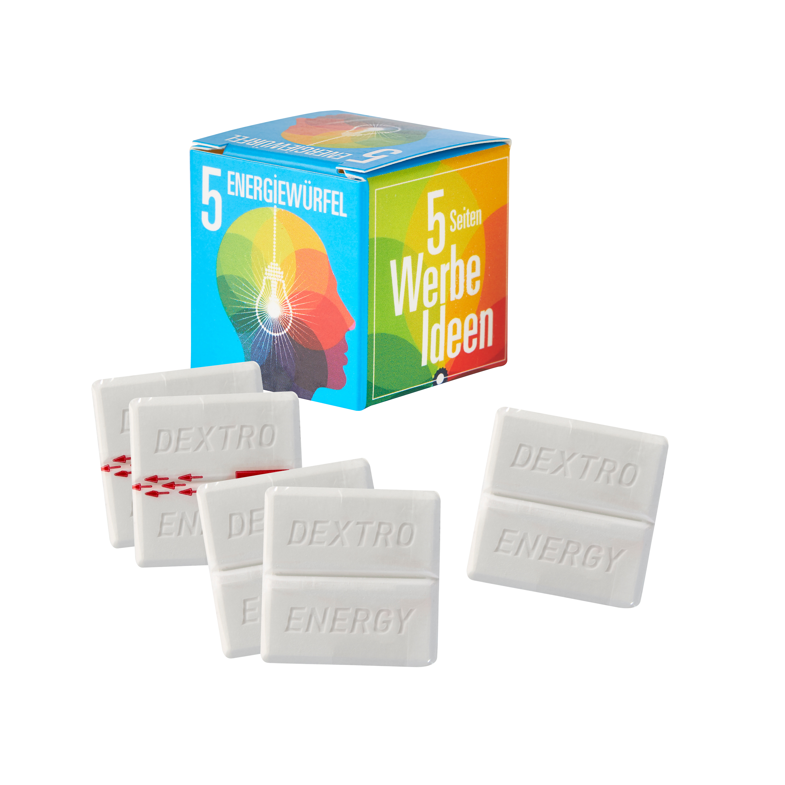 Mini Promo Würfel mit Dextro Energy