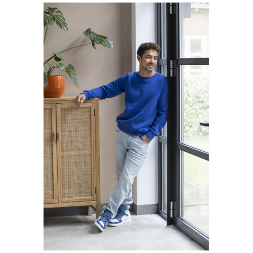 Charon 240 g/m² Herrenpullover mit Rundhalsausschnitt - weiss / XS