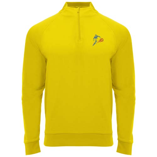 Epiro 200 g/m² Half-Zip Sweatshirt Unisex - gelb / S