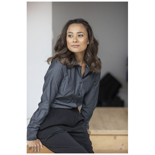 Cuprite Langarm Shirt aus Bio-Baumwolle für Damen - hellblau / XS