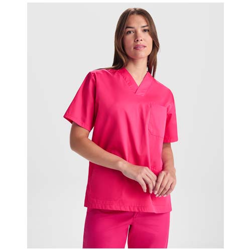 Panacea Kurzärmeliges Arbeitshemd, 160 g/m2, unisex  - donau-blau / XS