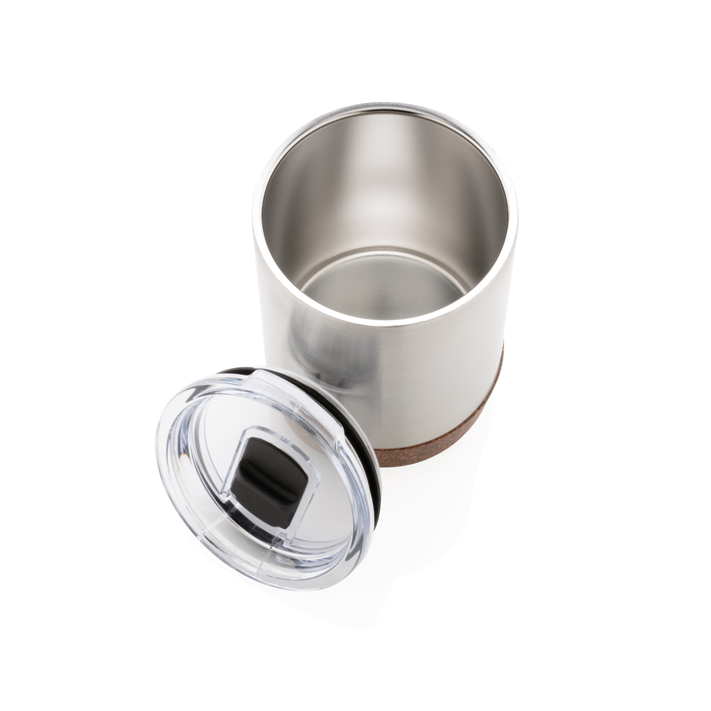 Kleine Vakuum-Kaffeetasse aus RCS rSteel & Kork
