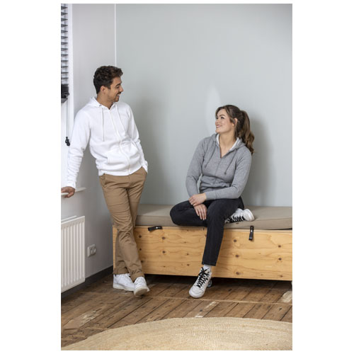 Charon 240 g/m² Herren Kapuzenpullover mit Reißverschluss - weiss / XS
