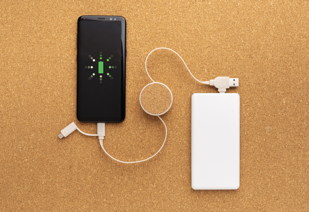 Kork und Weizen 6-in-1 ausziehbares Ladekabel