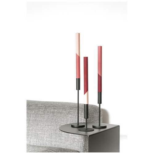 Originalhome Eden Diagonale Kerzen – 3er-Set - rot