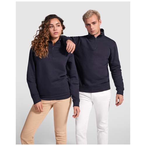 Aneto 280 g/m² Pullover mit Viertelreißverschluss - marineblau / S