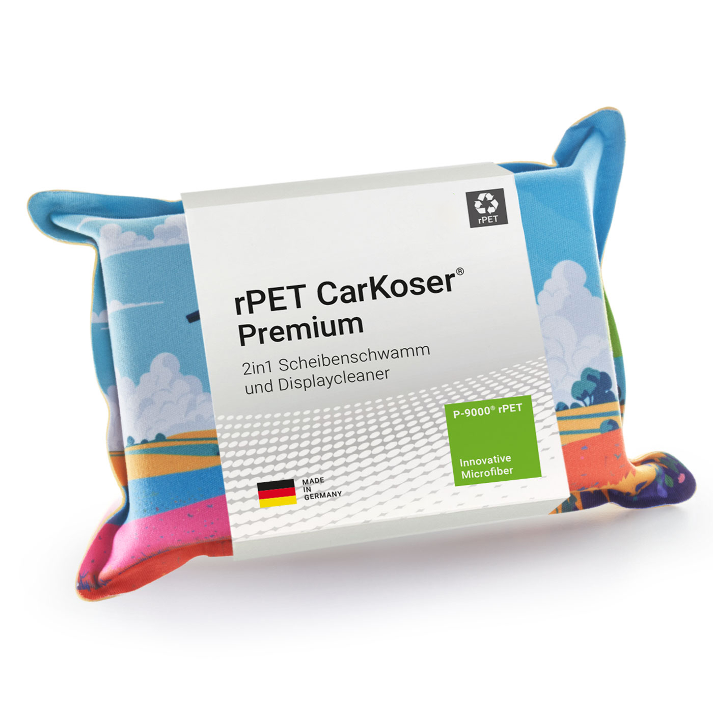 rPET CarKoser® 2in1 Premium Scheibenschwamm, All-Inclusive-Paket Express