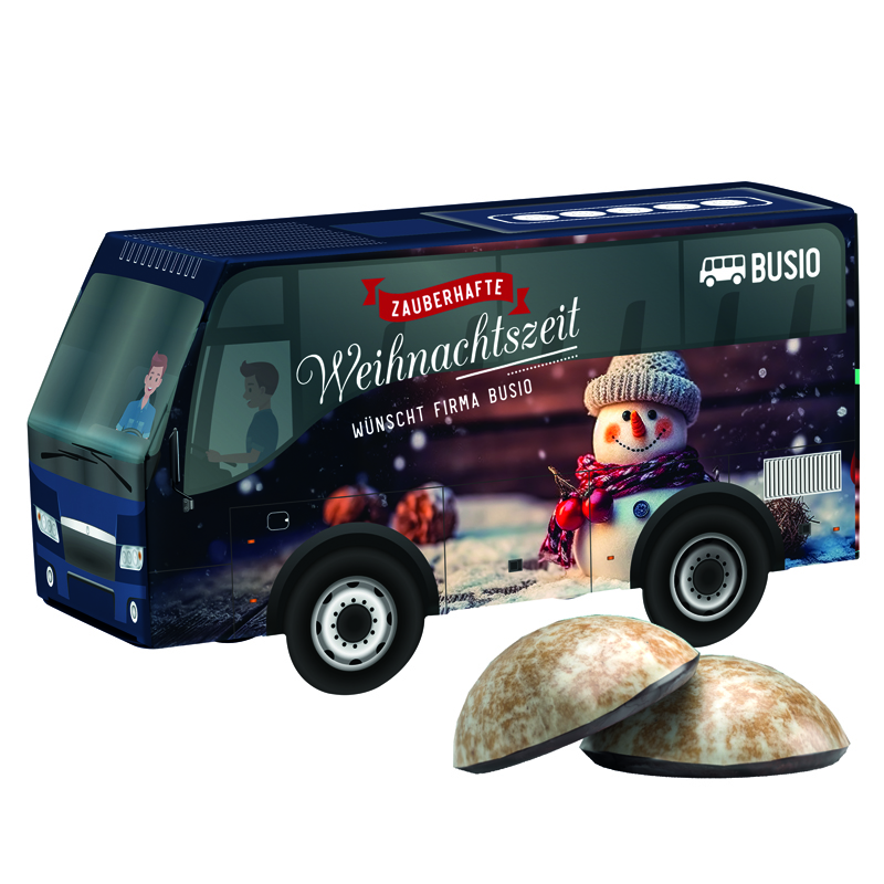 3D Präsent Bus Weihnachten