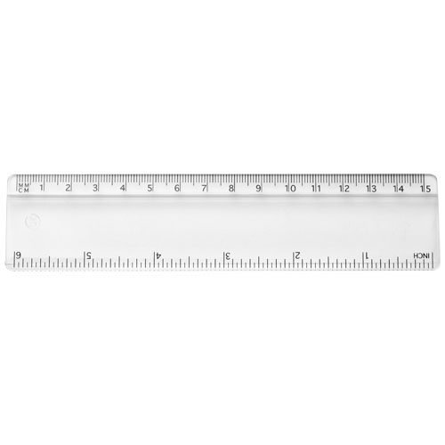 Renzo 15 cm Kunststofflineal - transparent klar