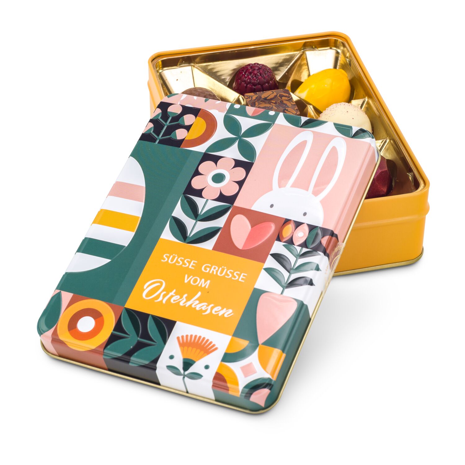 Geschenkartikel / Präsentartikel: Ostergrüße - Pralinen 125 g