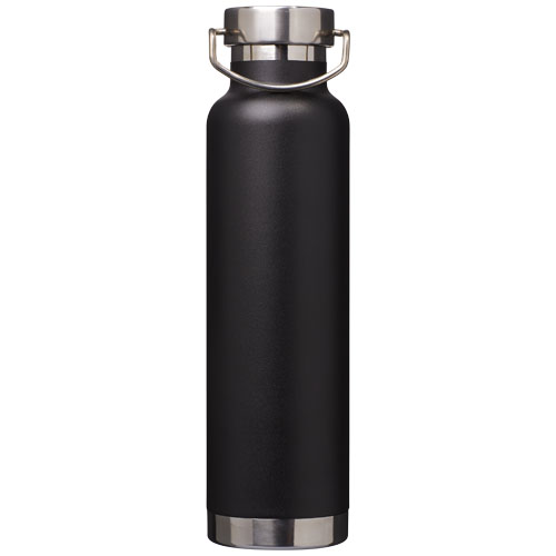 Thor 650 ml Kupfer-Vakuum Isoliersportflasche - schwarz
