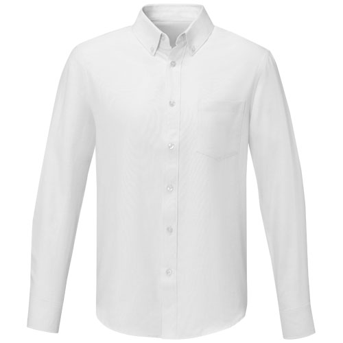 Pollux 130 g/m² Herrenhemd mit langen Ärmeln - weiss / XS