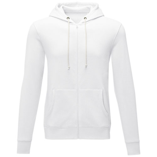 Charon 240 g/m² Herren Kapuzenpullover mit Reißverschluss - weiss / XS