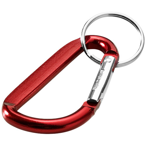 Timor RCS Karabiner Schlüsselanhänger aus recyceltem Aluminium  - rot