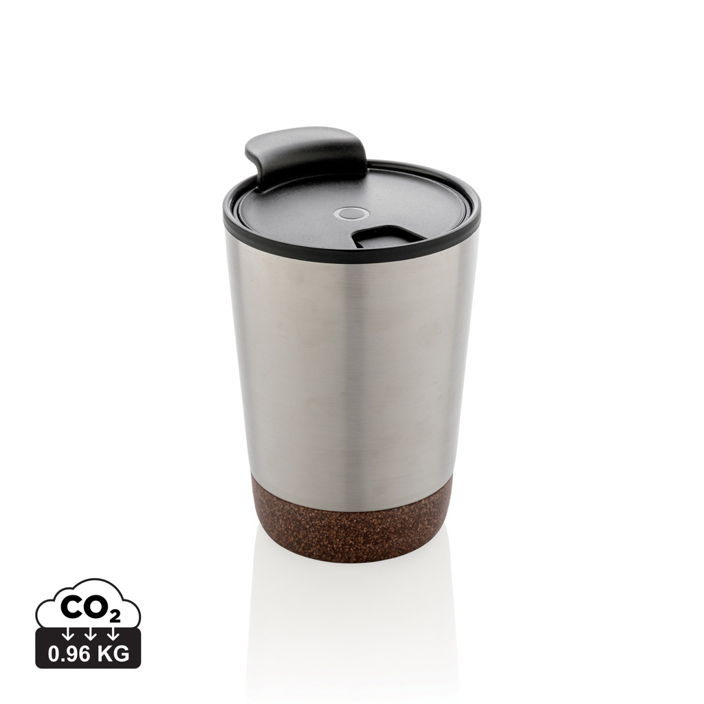 RCS recycelter Edelstahl-Kaffeebecher mit Kork