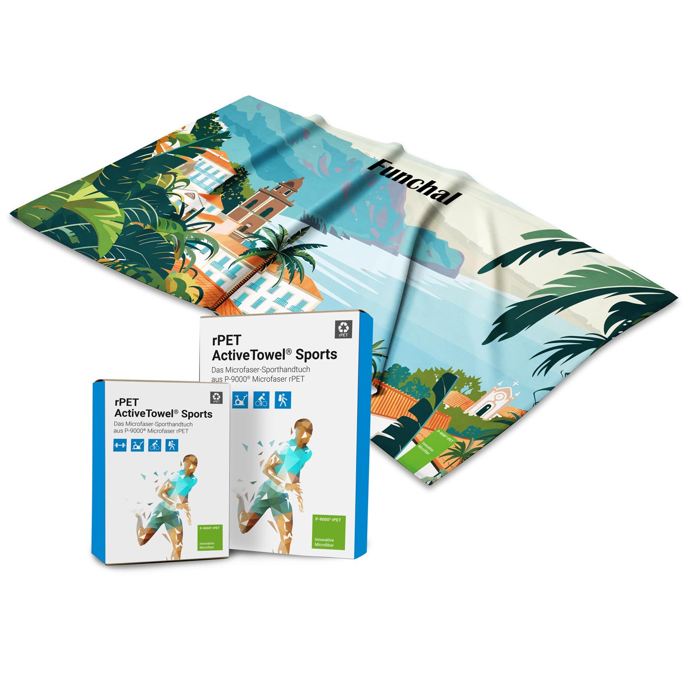 rPET ActiveTowel® Sports 130x70 cm, All-Inklusive-Paket
