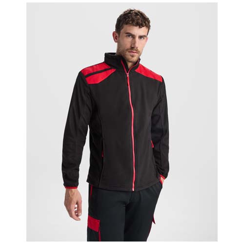 Terrano Mikrofleecejacke, unisex - schwarz / rot / S