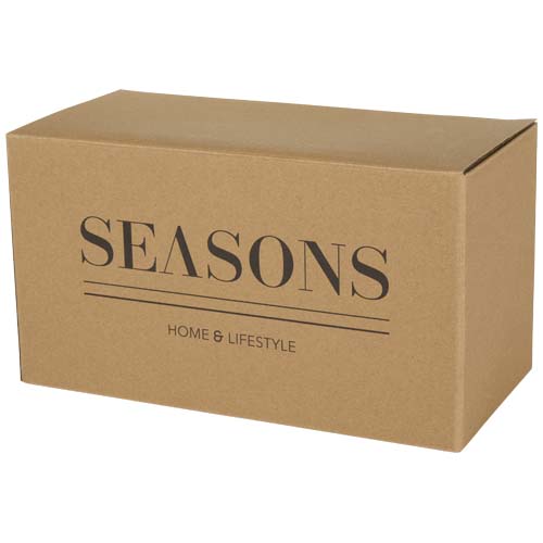 Male Set aus Holztablett und Glastassen, matt - oatmeal