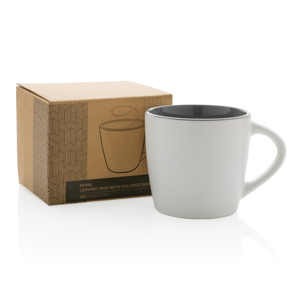 Keramiktasse innen coloriert, 300ml