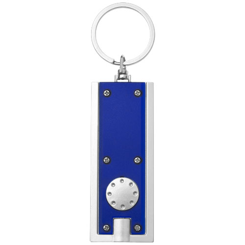 Castor LED-Schlüssellicht - blau / silber