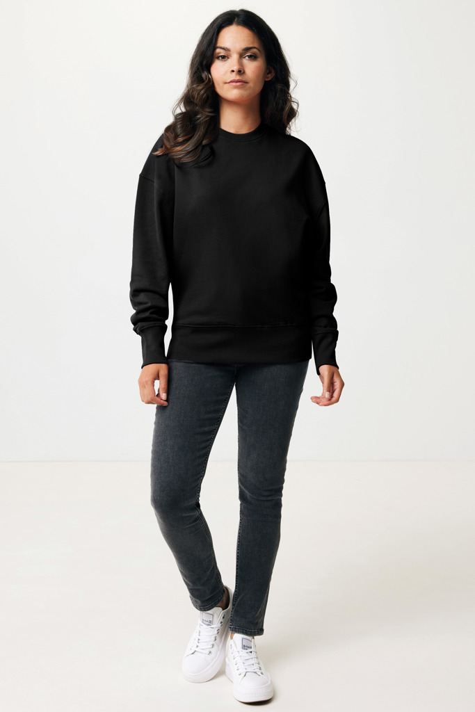 IQONIQ Kruger Relax-Rundhals-Sweater aus recycelt. Baumwolle