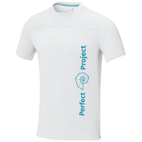 Borax 160 g/m² Cool Fit T-Shirt aus recyceltem GRS Material für Herren - weiss / XS