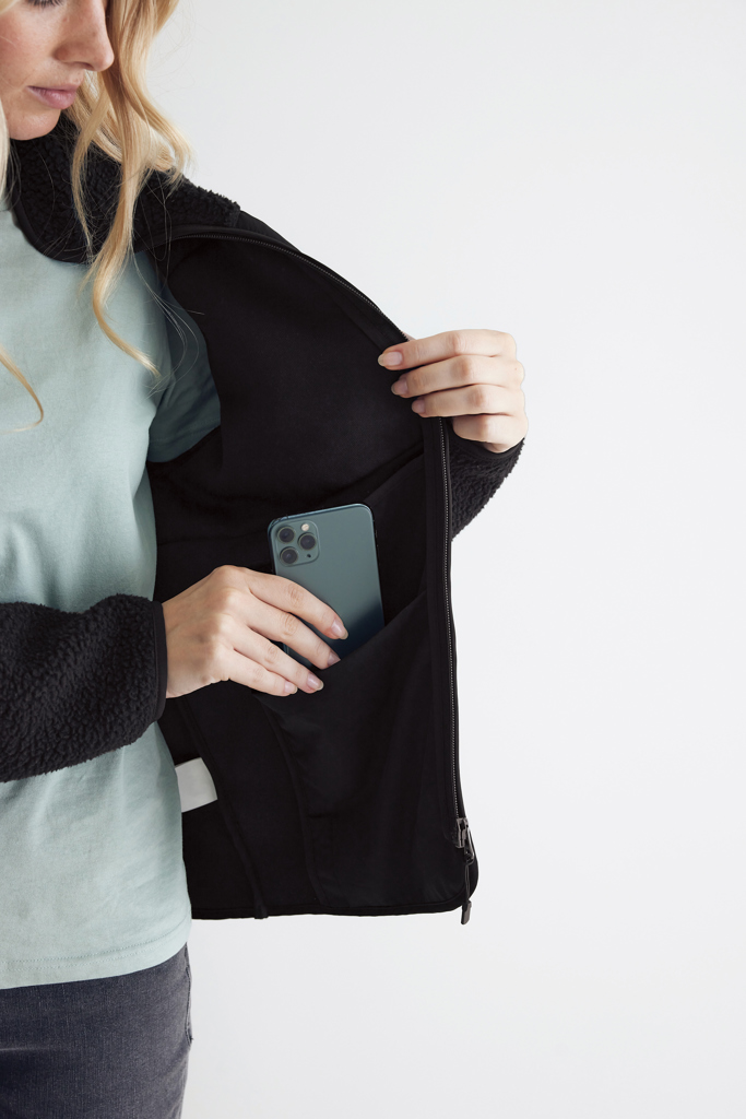 IQONIQ Diran Fleecejacke aus recyceltem Polyesterflor