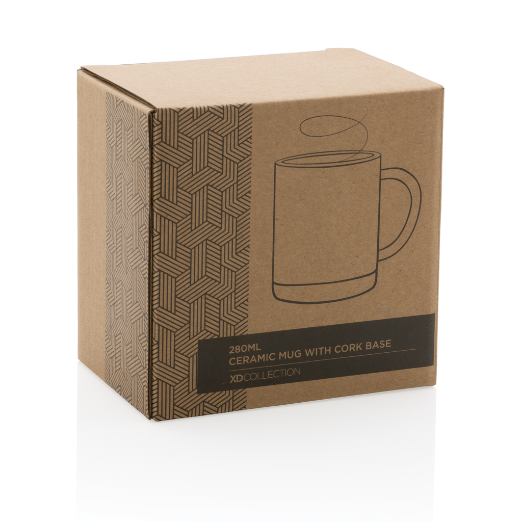 Keramikbecher mit Korkboden, 280ml