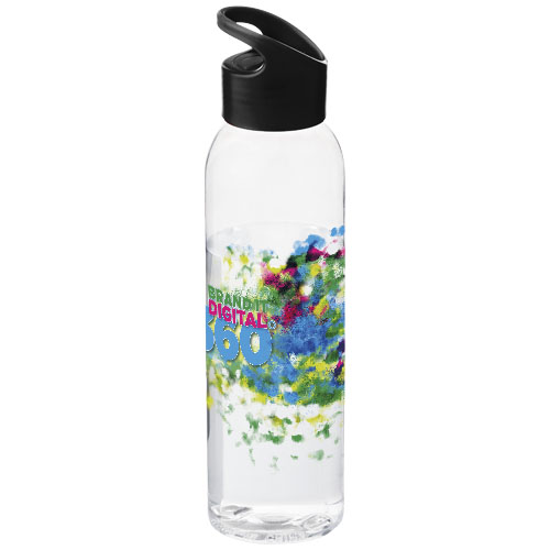 Sky 650 ml Tritan™ Colour-Pop Sportflasche - schwarz / transparent
