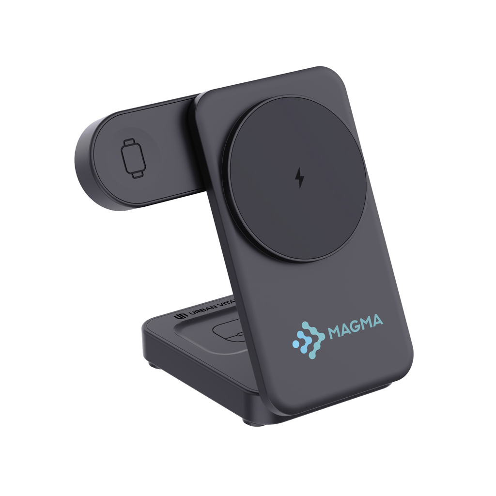 Urban Vitamin Arcadia 15W 3in1 Magnet-Charger aus RCS rABS
