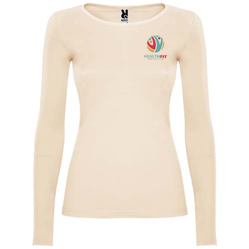 Extreme 160 g/m² Langarmshirt für Damen - sand meliert / S