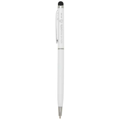 Ore Stylus Aluminium Kugelschreiber (blaue Mine) - weiss