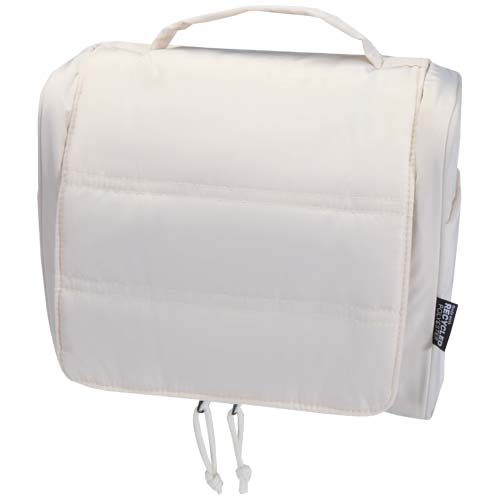 Puffer GRS recycelte aufhängbare Kulturtasche 8L - sandstone
