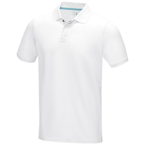 Graphite Poloshirt aus Bio-Baumwolle für Herren - weiss / XS
