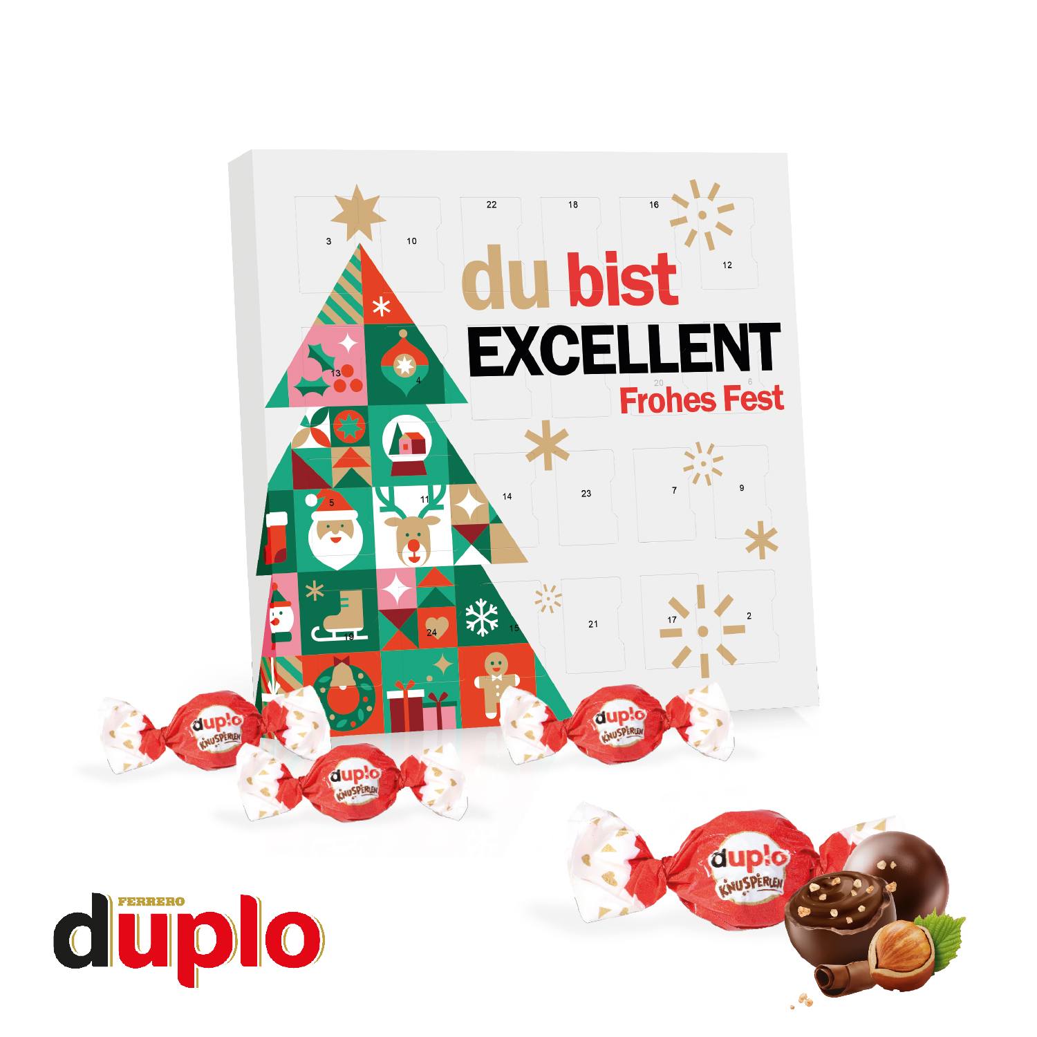 Tisch-Adventskalender duplo