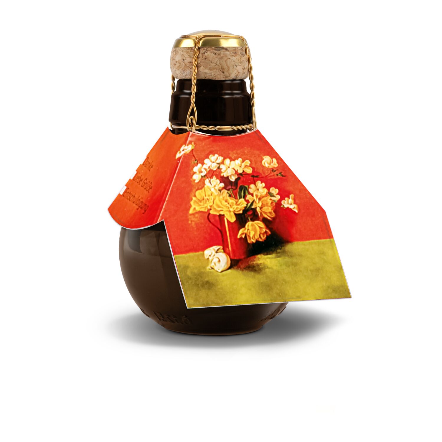 Kleinste Sektflasche der Welt Blumengesteck, 125 ml