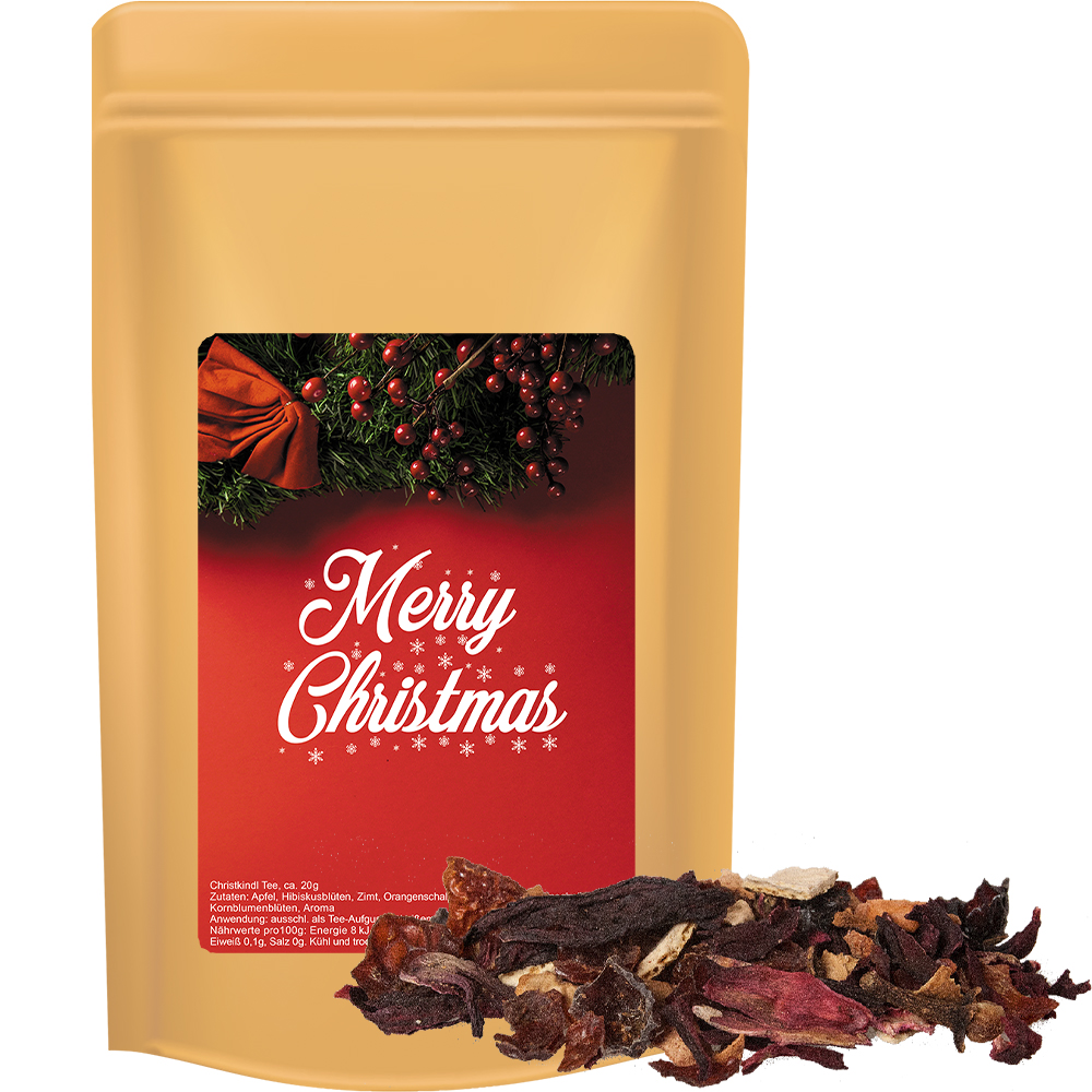 Bio Weihnachts Früchtetee, ca. 55g, Standbeutel Midi