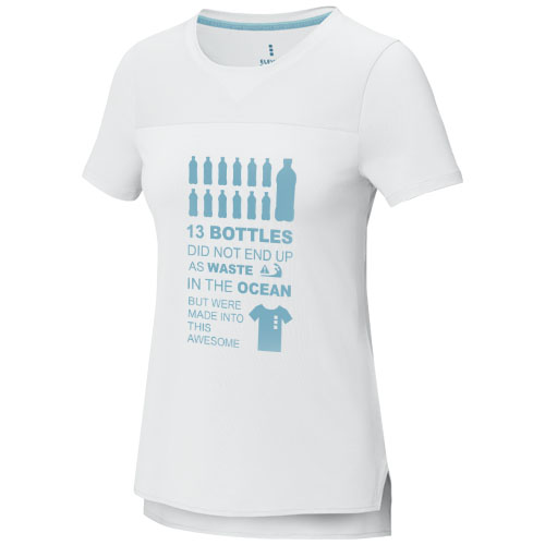 Borax 160 g/m² Cool Fit T-Shirt aus recyceltem GRS Material für Damen - weiss / XS