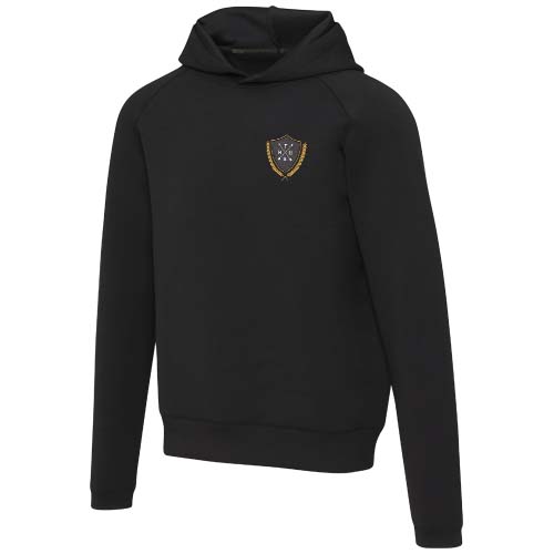 Danali 350 g/m² Sport Kapuzenpullover mit Interlock Strick Unisex - schwarz / XS