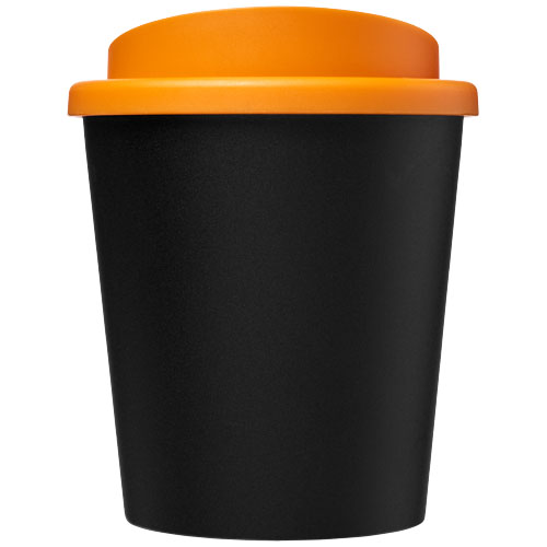Americano® Espresso Eco 250 ml recycelter Isolierbecher  - schwarz / orange